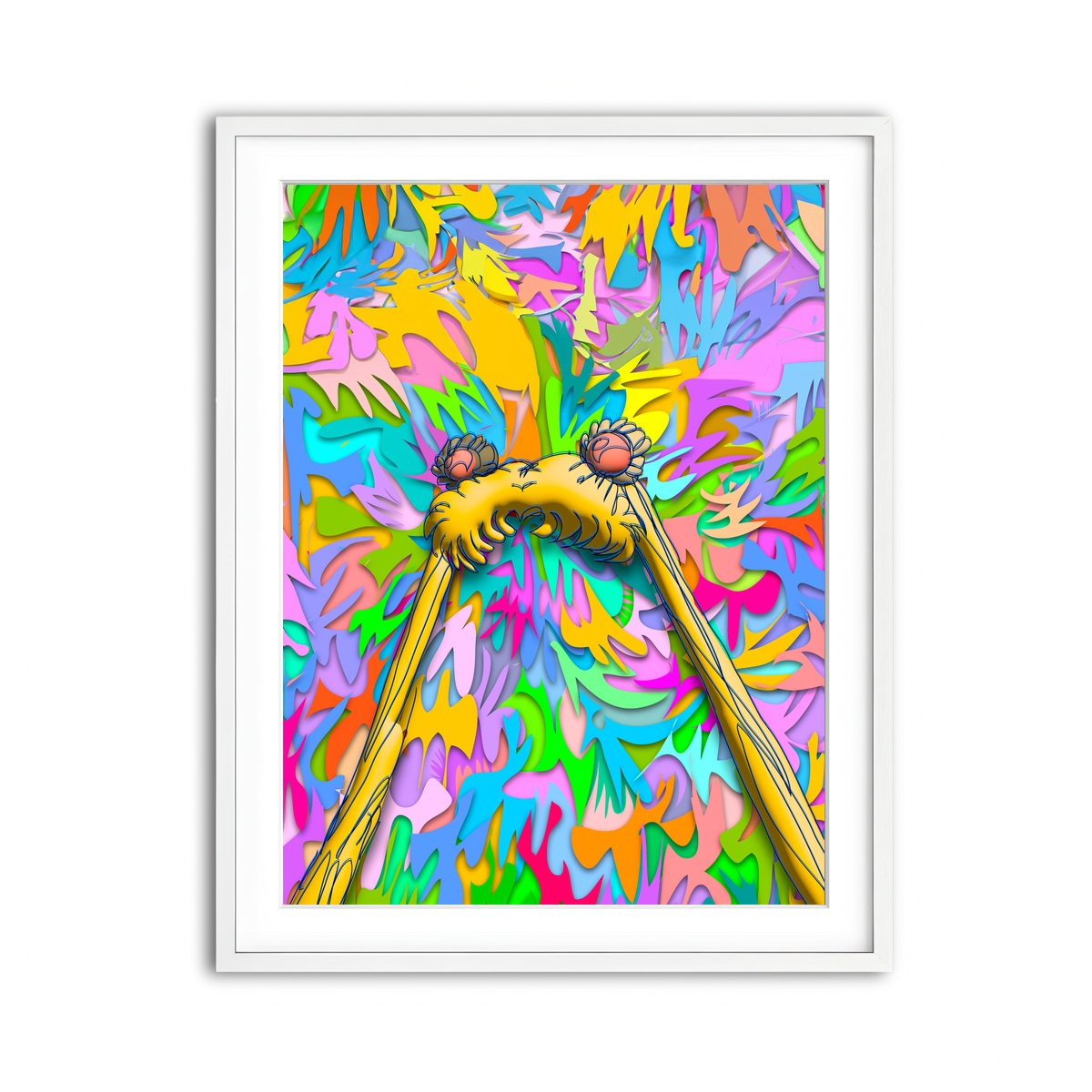 Framed Print 3x4 White