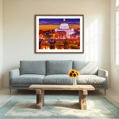 AUTO-MOCKUP ROOM | Saint Peters Basilica Vatican Wall Art