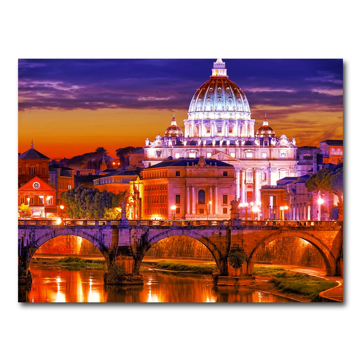 AUTO-MOCKUP WHITE | Saint Peters Basilica Vatican | 1 Piece | Gallery Wrap Canvas | group=4x3
