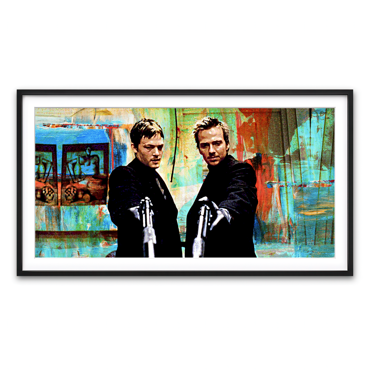 Framed Print 2x1 Black