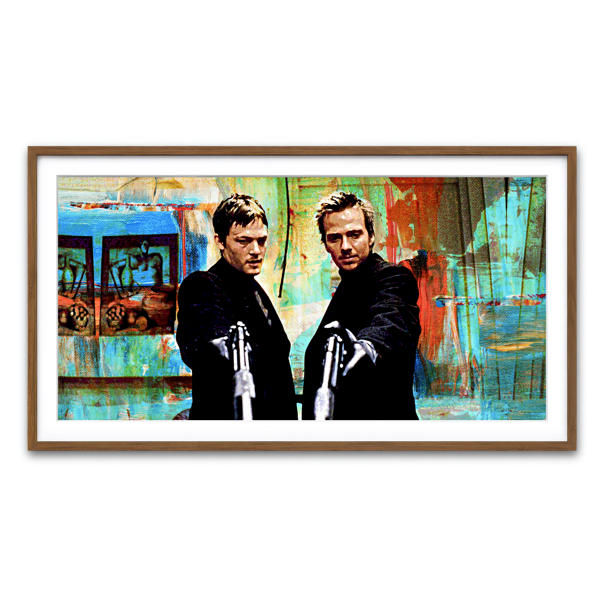 Framed Print 2x1 Walnut