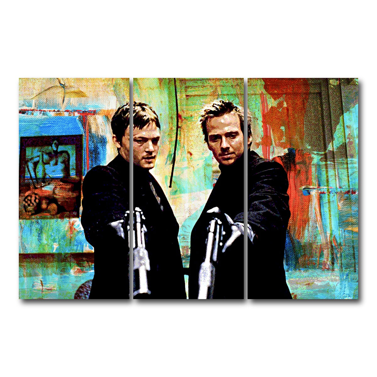 AUTO-MOCKUP WHITE | Saints Prayer | 3 Piece | Gallery Wrap Canvas | group=12x24