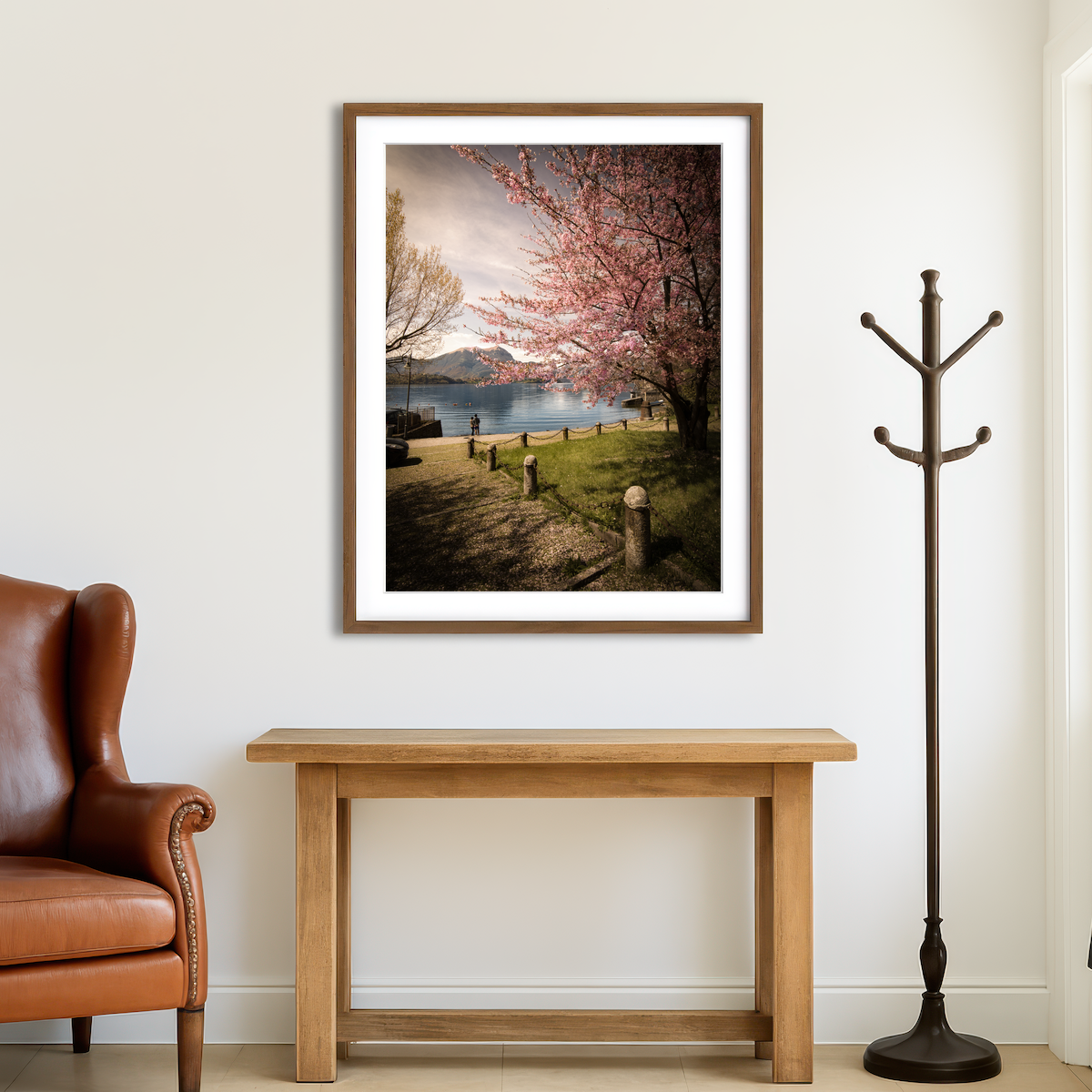 AUTO-MOCKUP ROOM | Sakura on Lake Como Wall Art