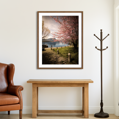 AUTO-MOCKUP ROOM | Sakura on Lake Como Wall Art