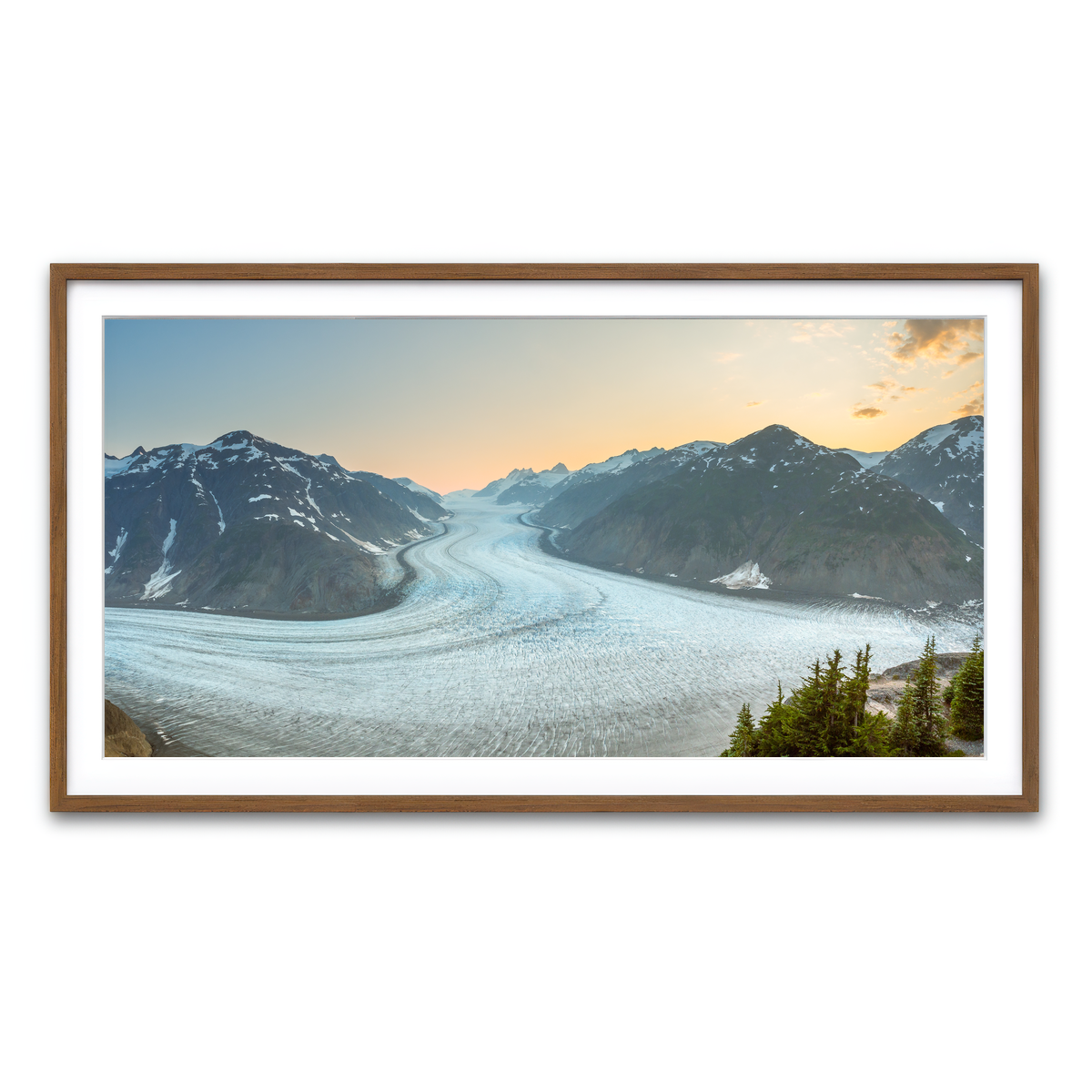 Framed Print 2x1 Walnut