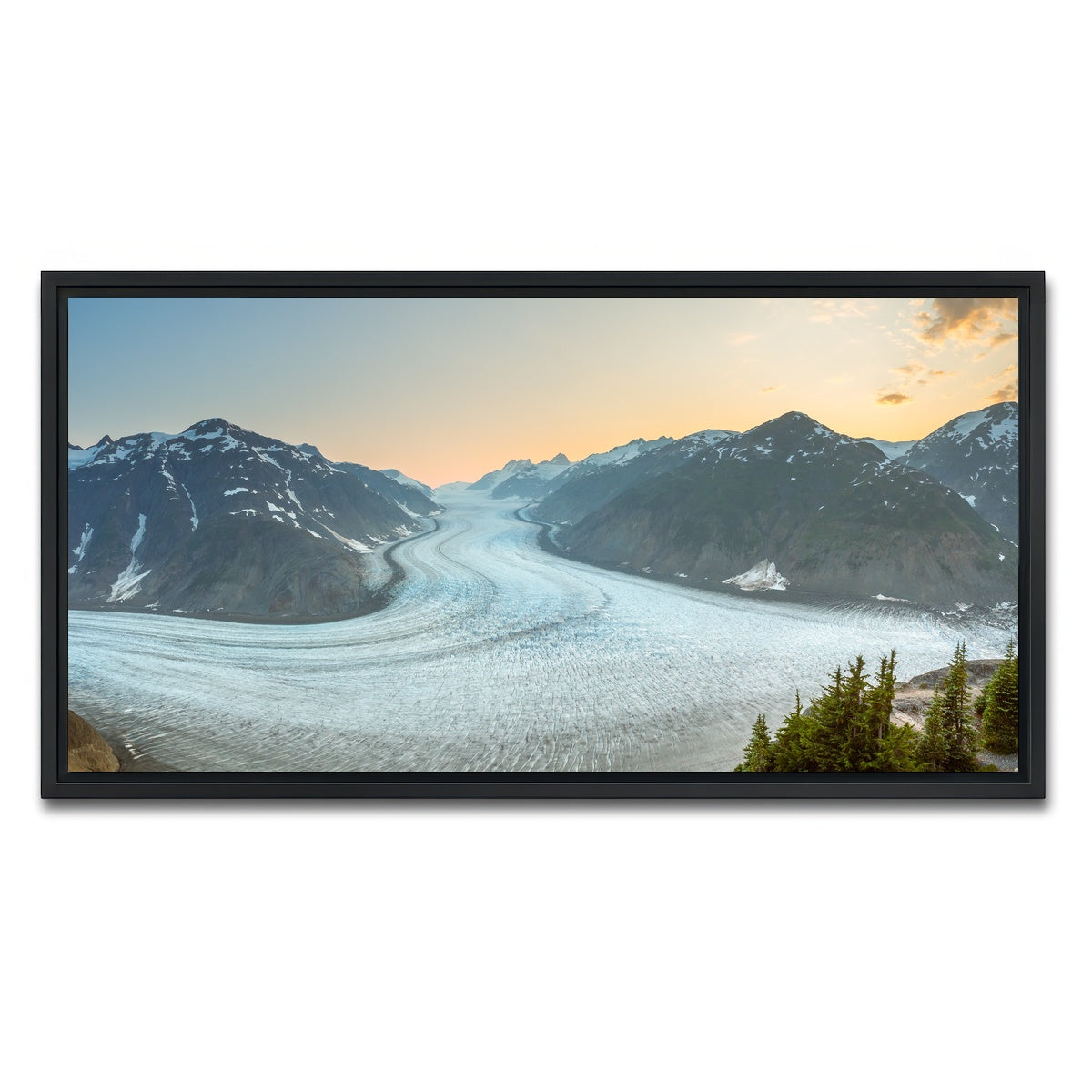 AUTO-MOCKUP WHITE | Salmon Glacier 1 | 1 Piece | Black Framed Canvas | group=2x1