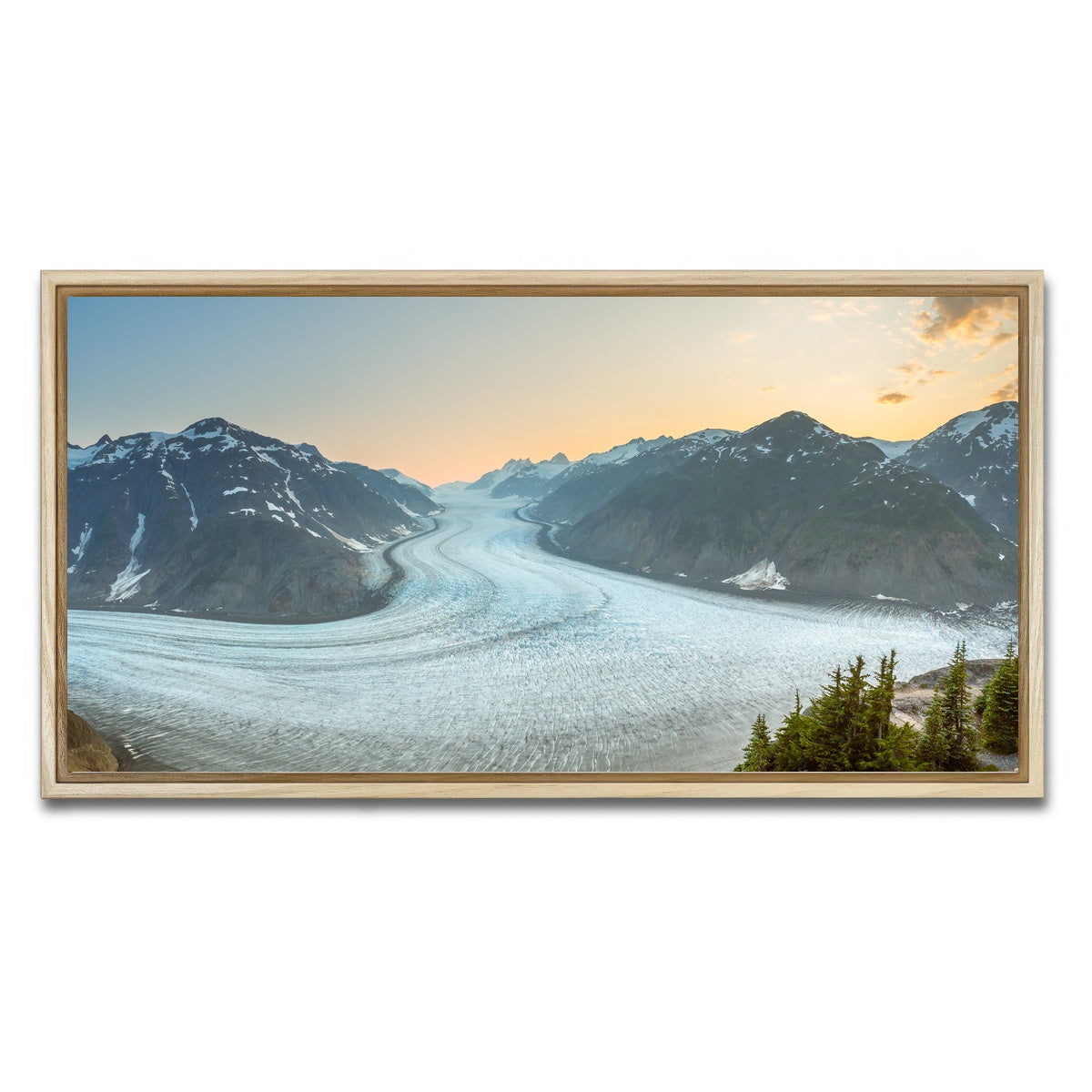 AUTO-MOCKUP WHITE | Salmon Glacier 1 | 1 Piece | Natural Framed Canvas | group=2x1