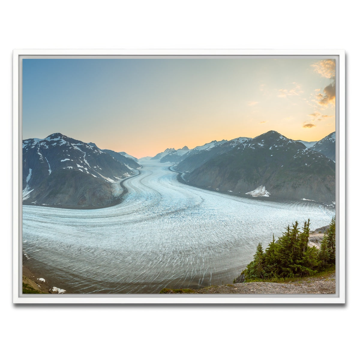 AUTO-MOCKUP WHITE | Salmon Glacier 1 | 1 Piece | White Framed Canvas | group=4x3