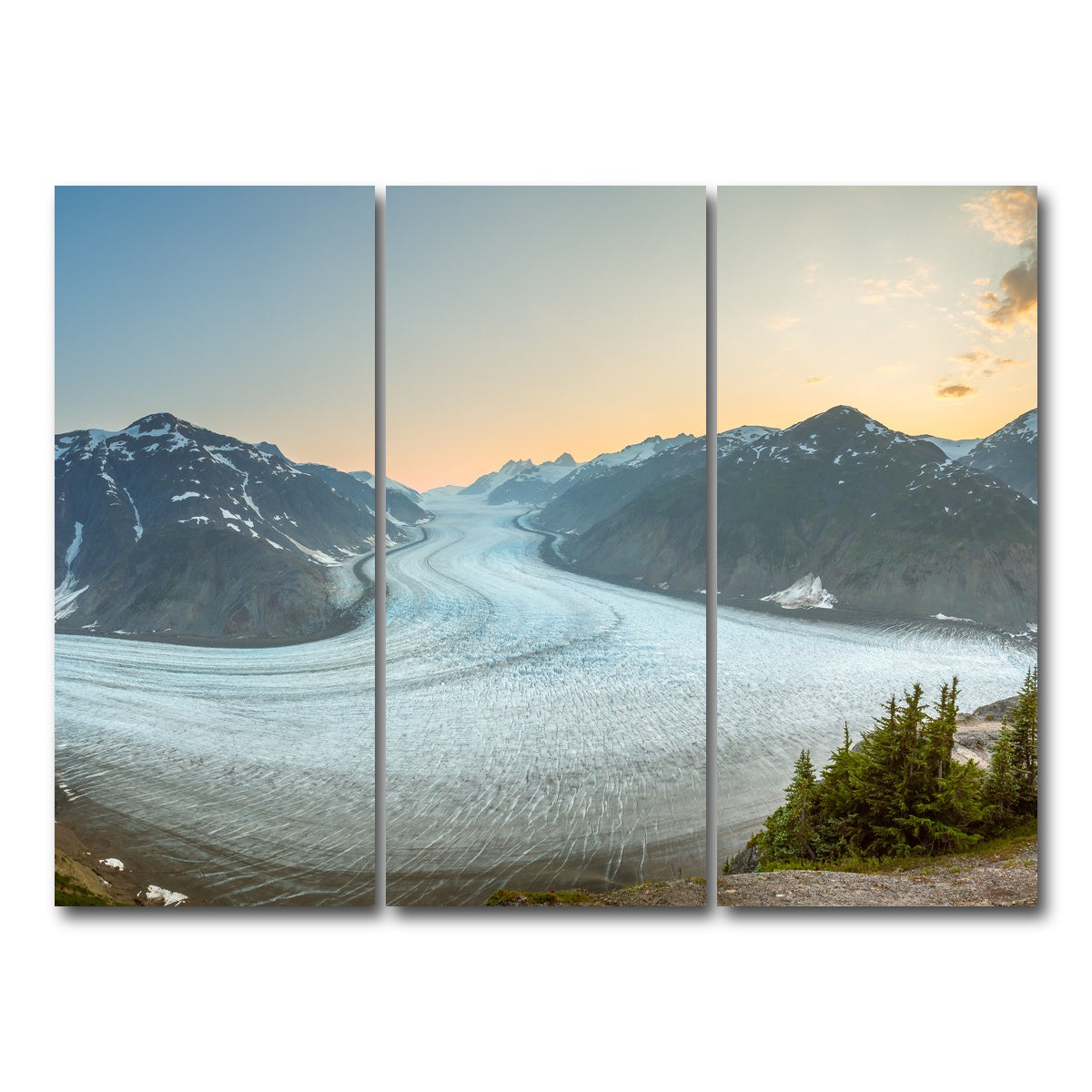 AUTO-MOCKUP WHITE | Salmon Glacier 1 | 3 Piece | Gallery Wrap Canvas | group=8x18