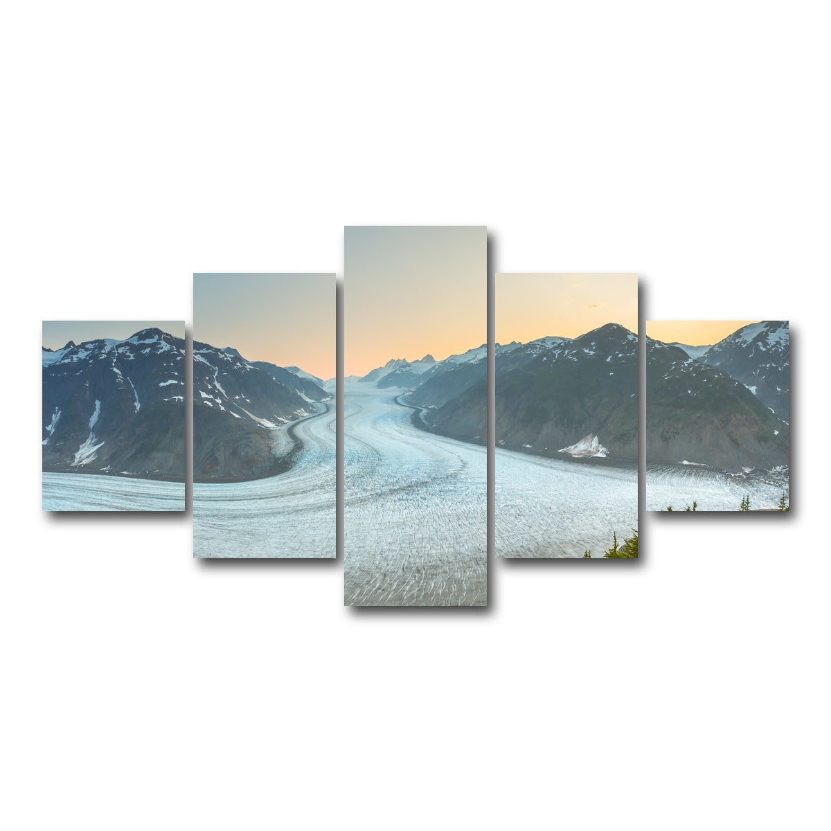 AUTO-MOCKUP WHITE | Salmon Glacier 1 | 5 Piece | Gallery Wrap Canvas | group=5_short