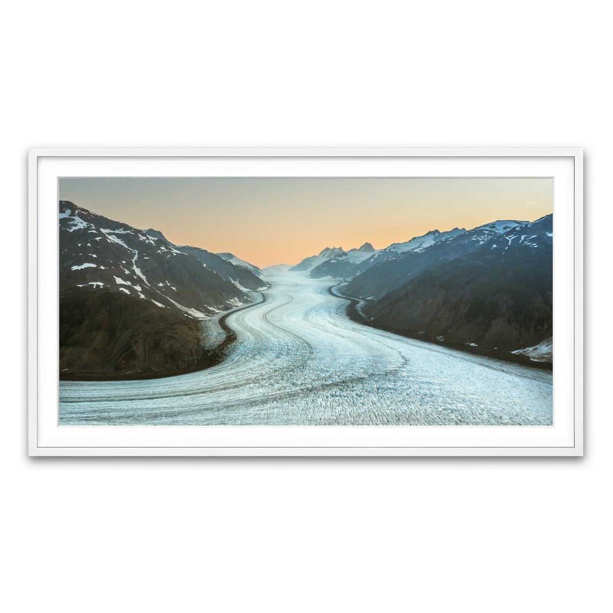 Framed Print 2x1 White