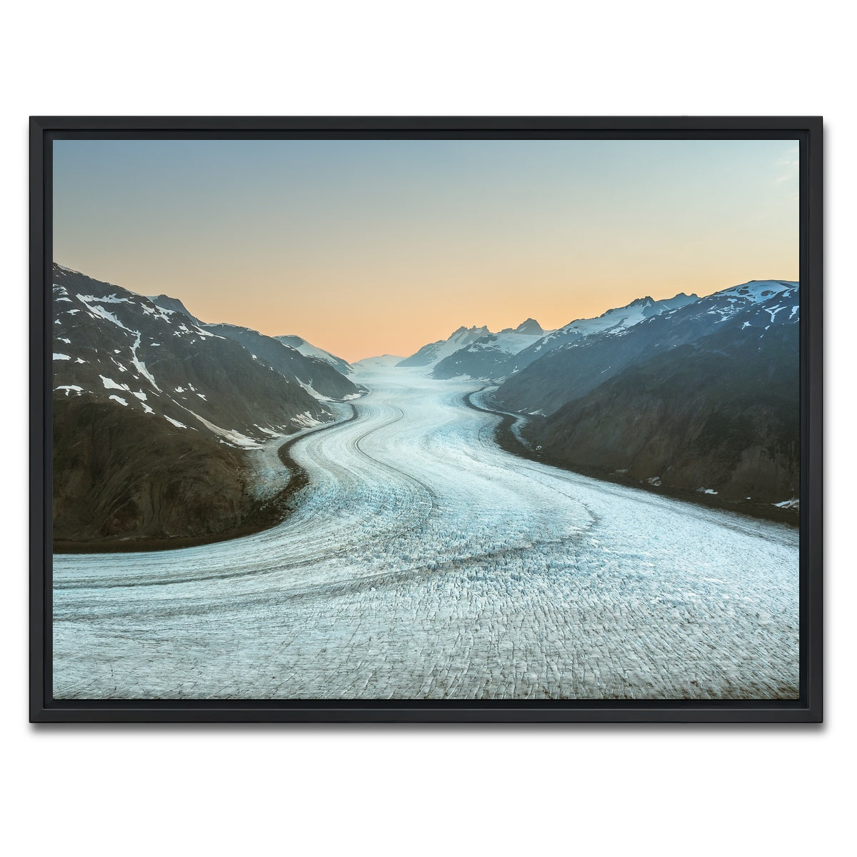 AUTO-MOCKUP WHITE | Salmon Glacier 2 | 1 Piece | Black Framed Canvas | group=4x3