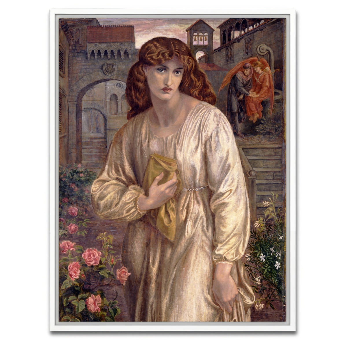 AUTO-MOCKUP WHITE | Salutation of Beatrice | 1 Piece | White Framed Canvas | group=3x4