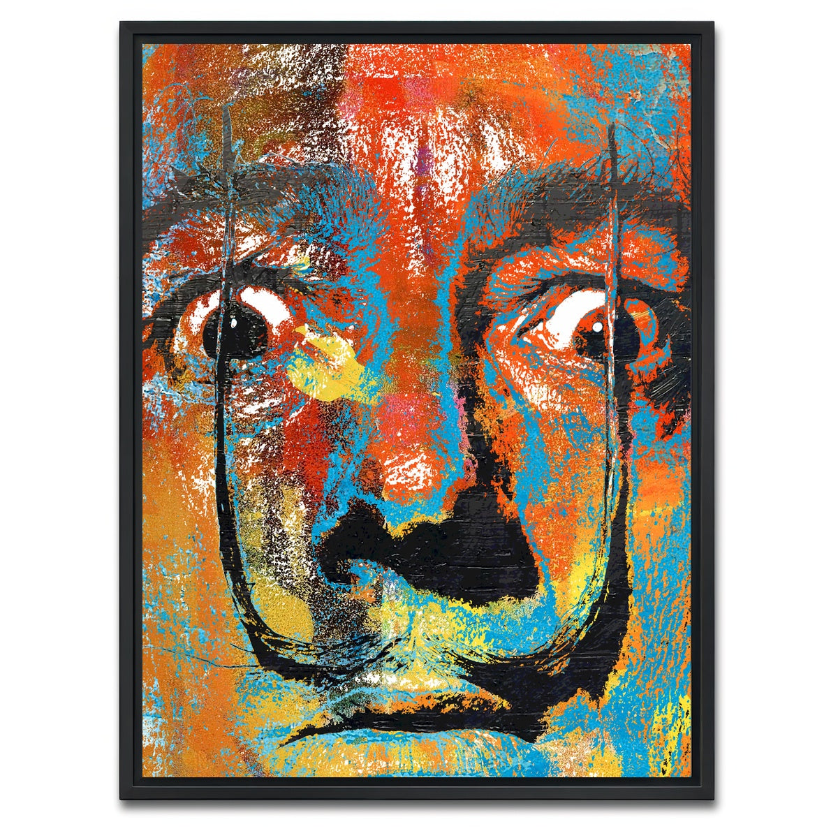 AUTO-MOCKUP WHITE | Salvador Dali | 1 Piece | Black Framed Canvas | group=3x4