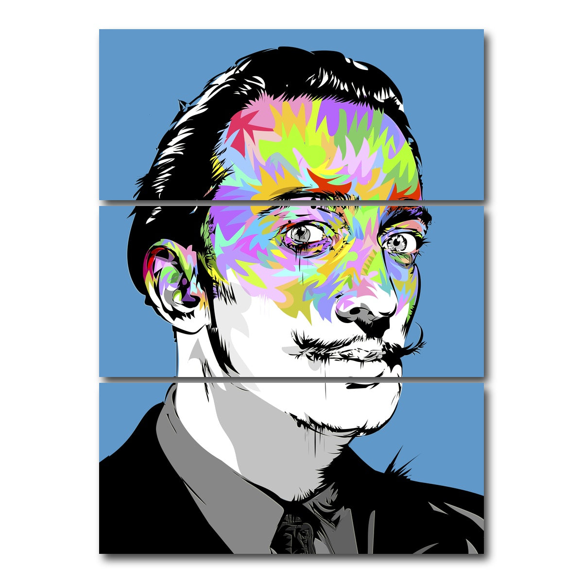 AUTO-MOCKUP WHITE | Salvador | 3 Piece | Gallery Wrap Canvas | group=8x18_stacked