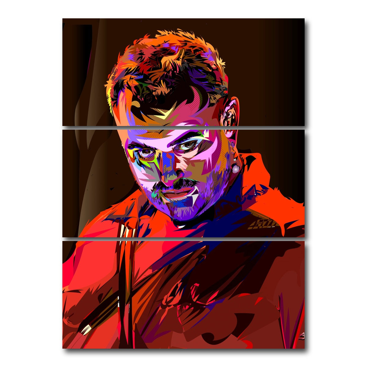 AUTO-MOCKUP WHITE | Sam Smith | 3 Piece | Gallery Wrap Canvas | group=8x18_stacked