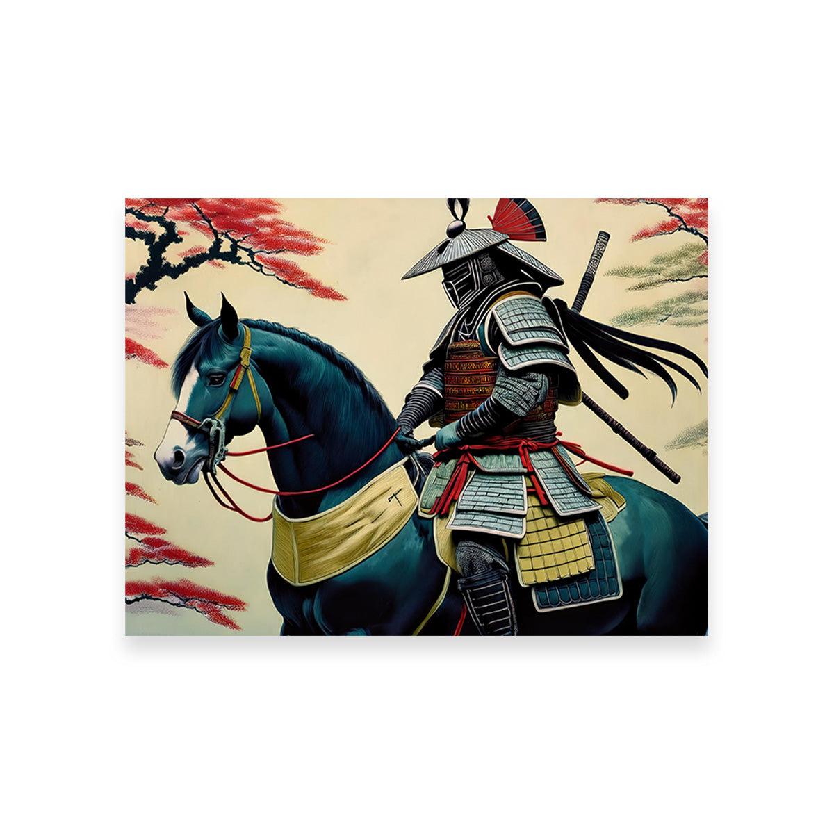 Samurai Art Horse Wall Art