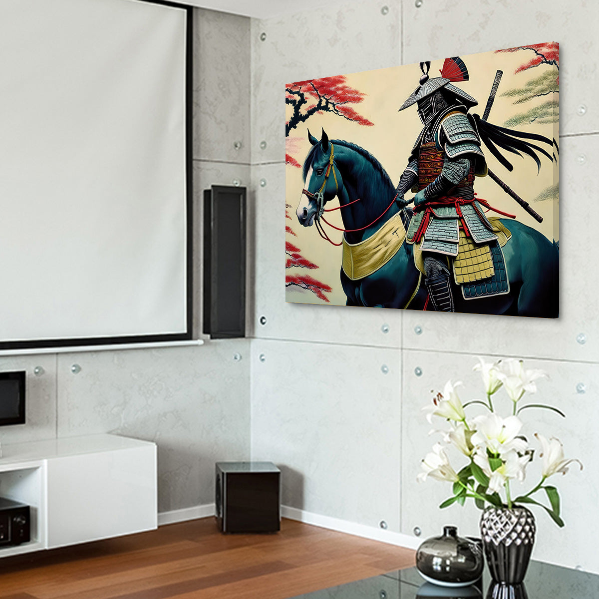 Samurai Art Horse Wall Art