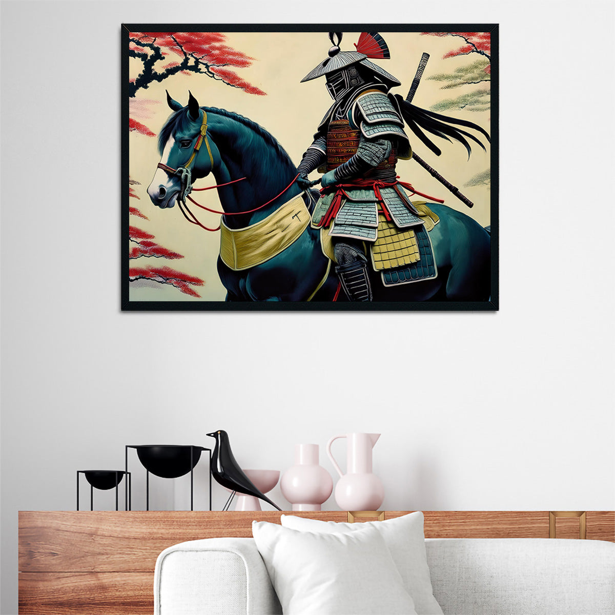 Samurai Art Horse Wall Art