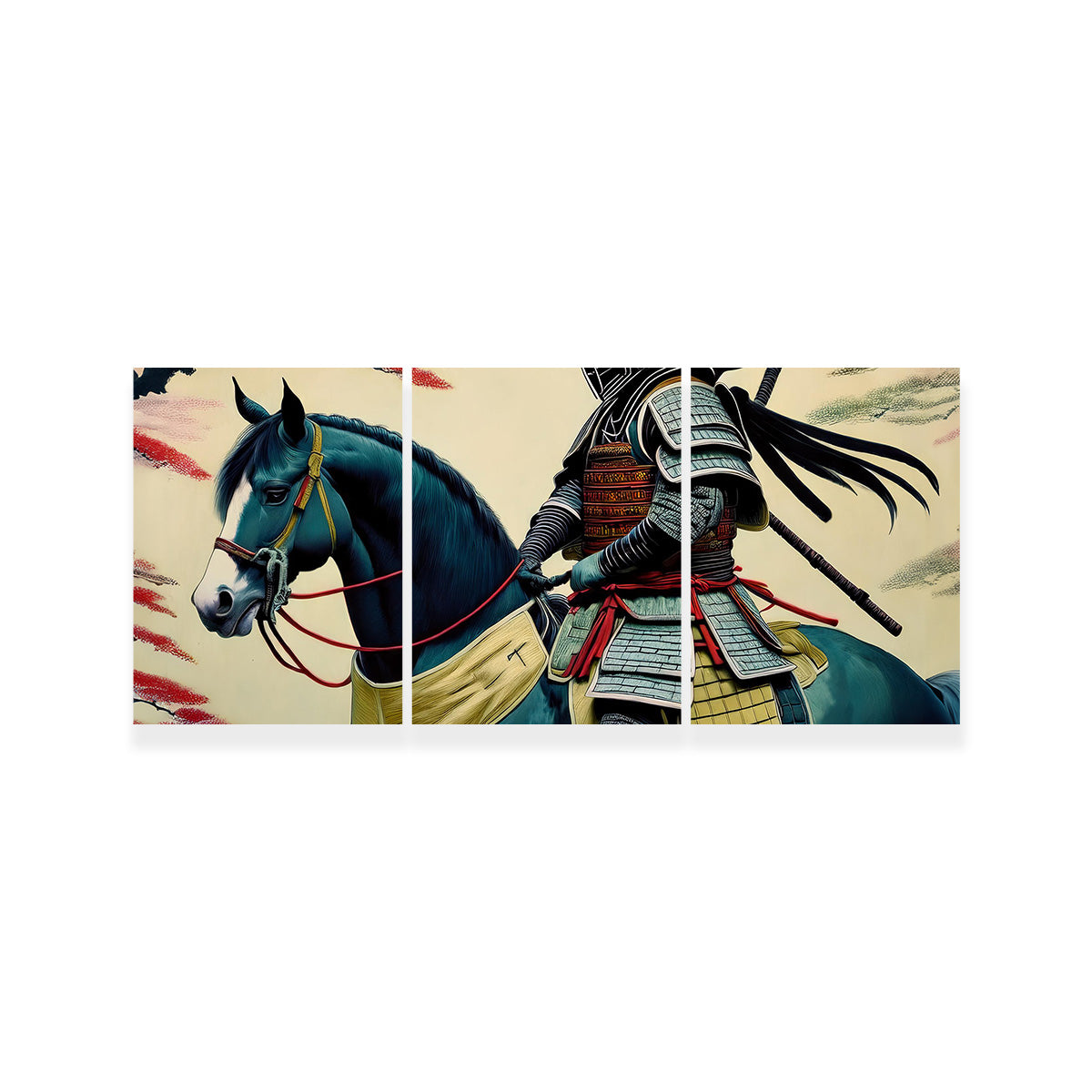 Samurai Art Horse Wall Art