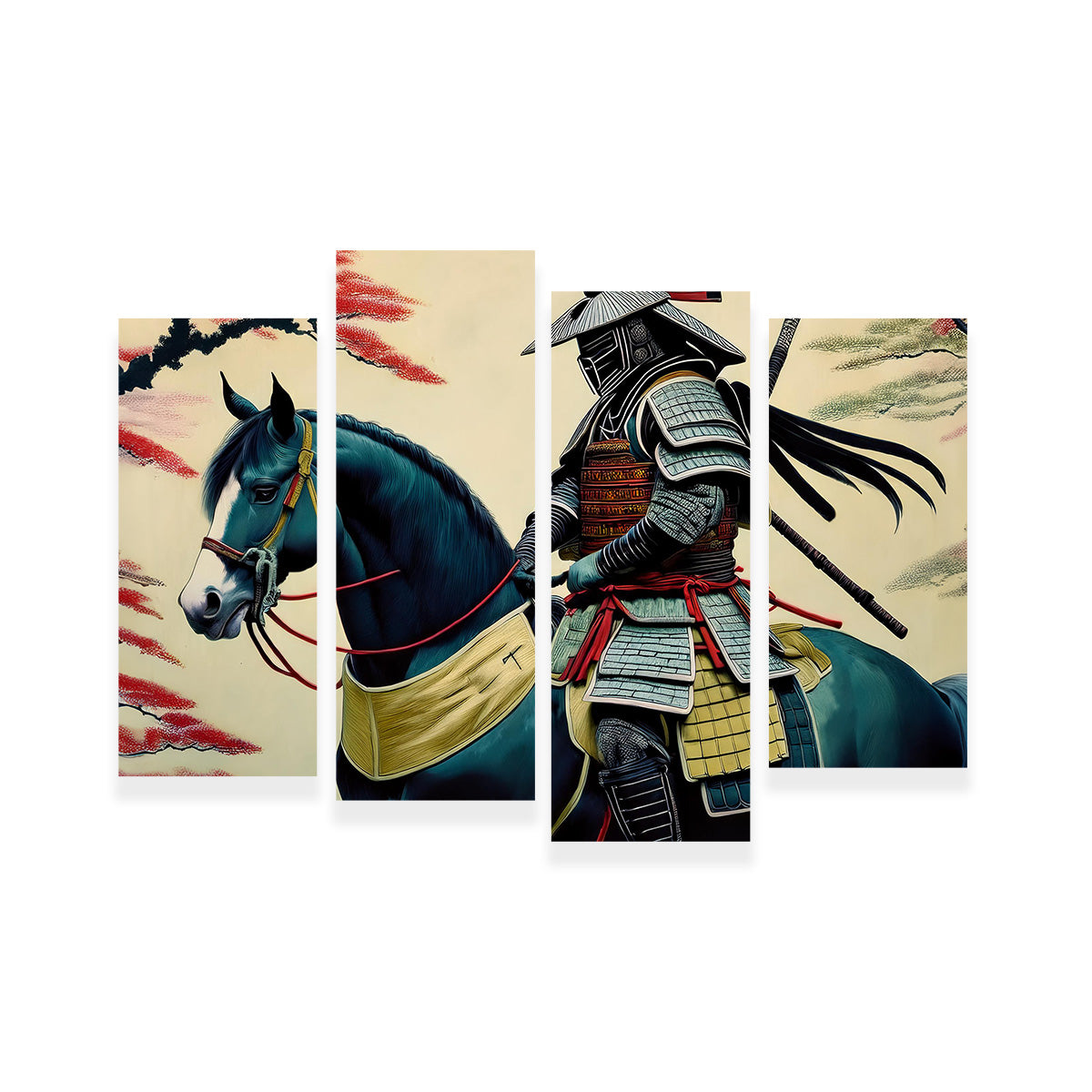 Samurai Art Horse Wall Art