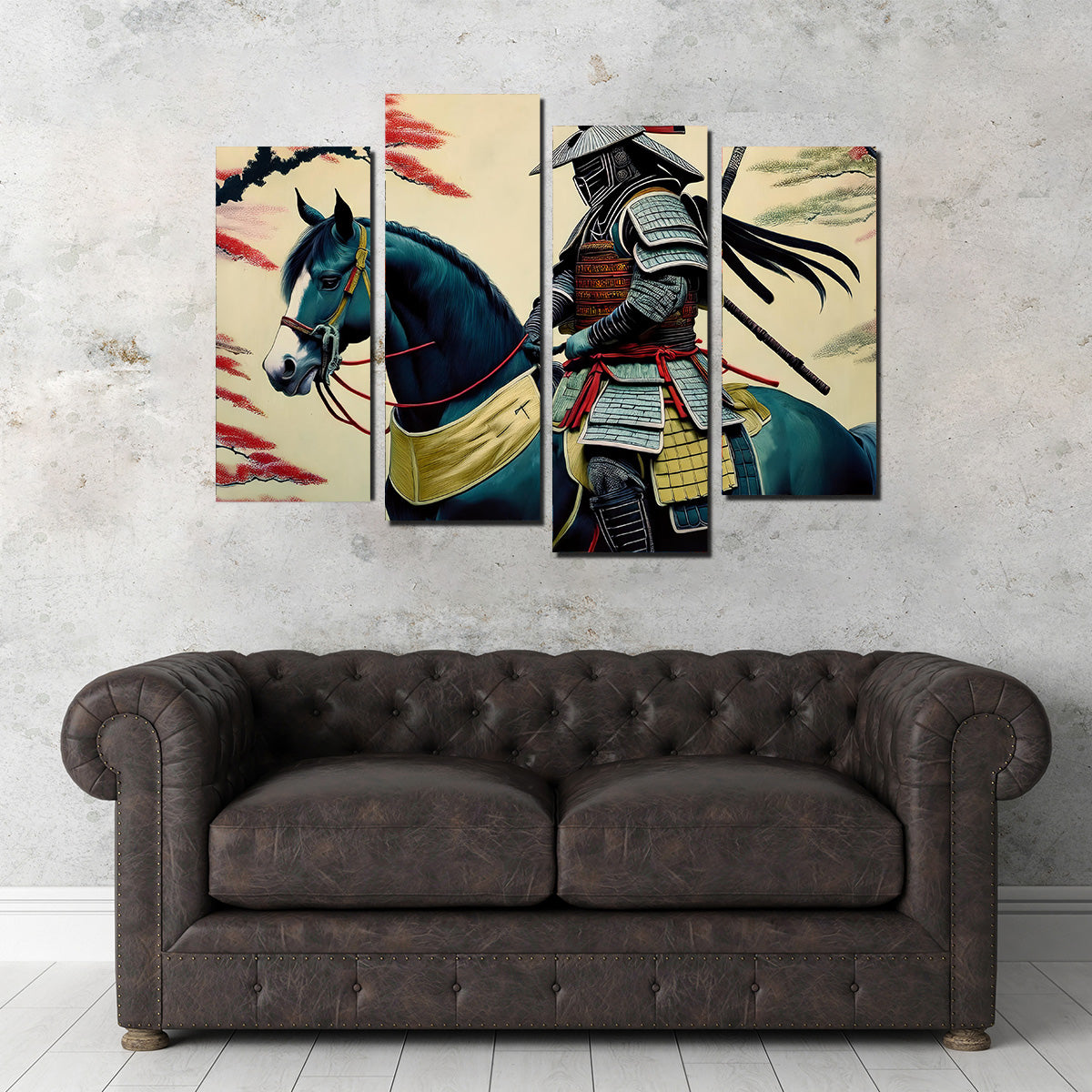 Samurai Art Horse Wall Art