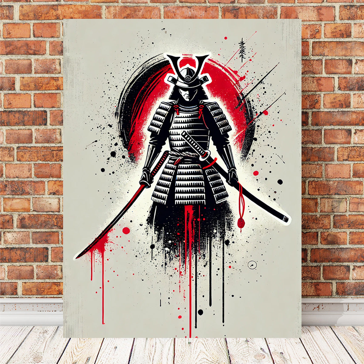 Samurai Warrior Katana Wall Art