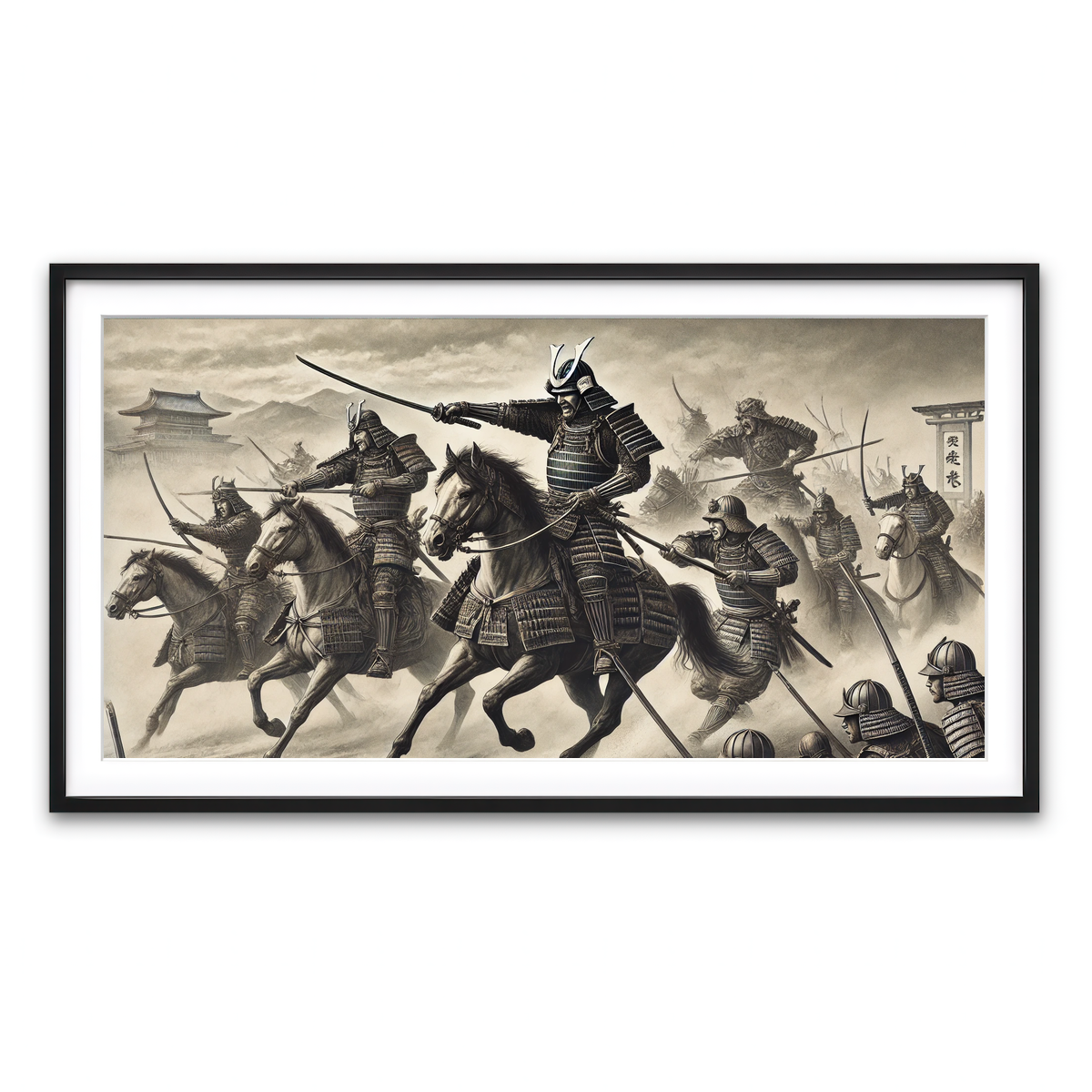 Framed Print 2x1 Black