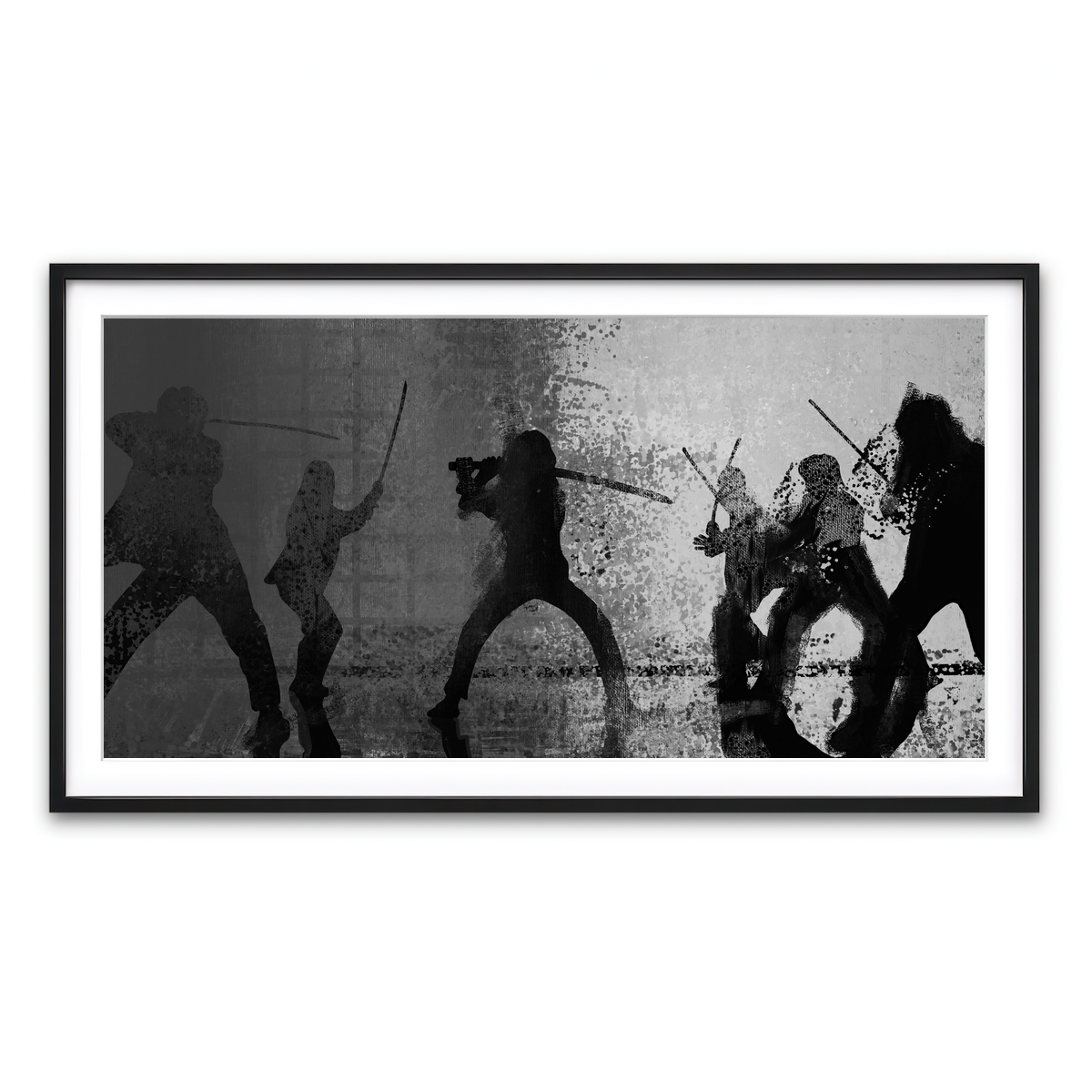 Framed Print 2x1 Black