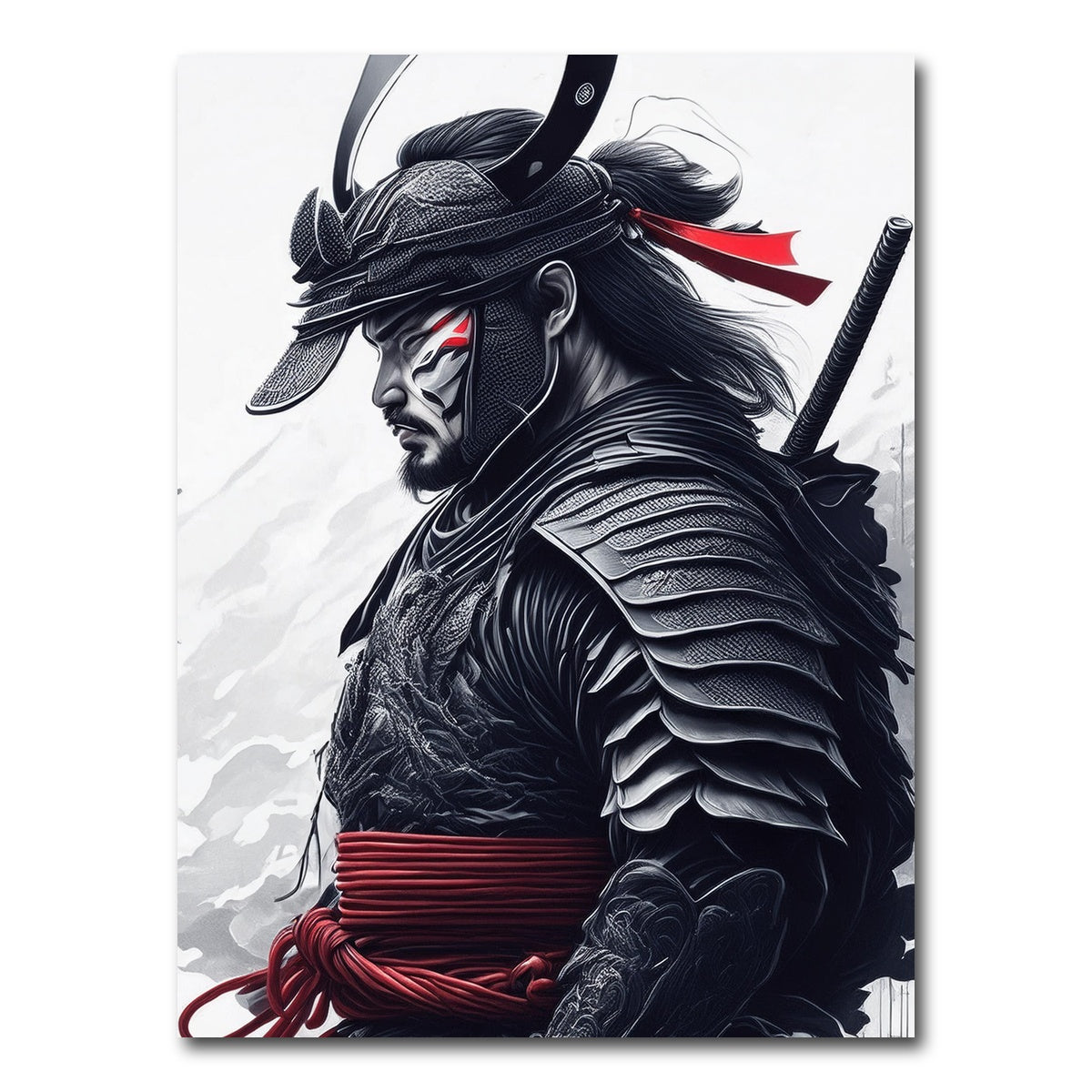 AUTO-MOCKUP WHITE | Samurai Dark | 1 Piece | Gallery Wrap Canvas | group=3x4