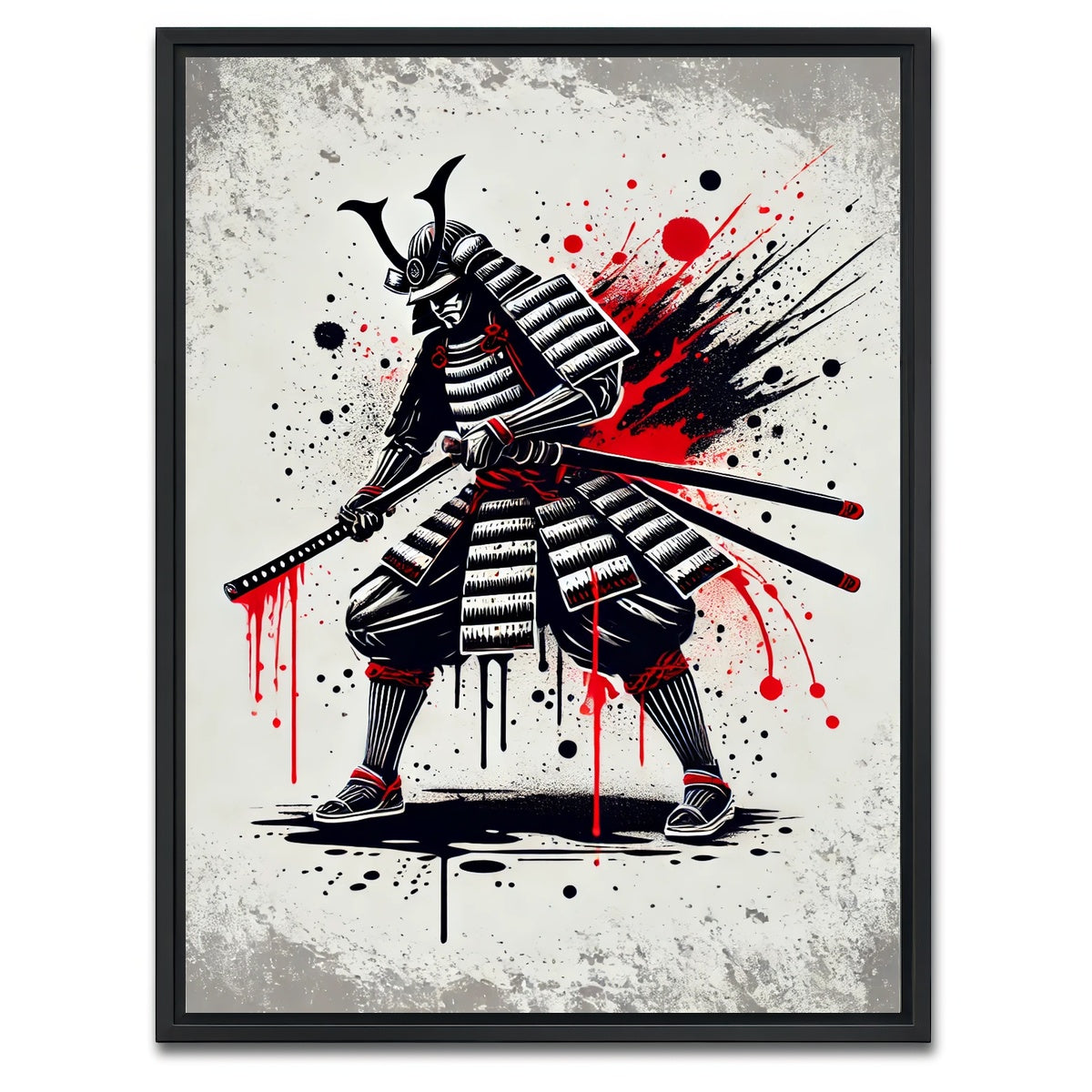 AUTO-MOCKUP WHITE | Samurai Seppuku | 1 Piece | Black Framed Canvas | group=3x4