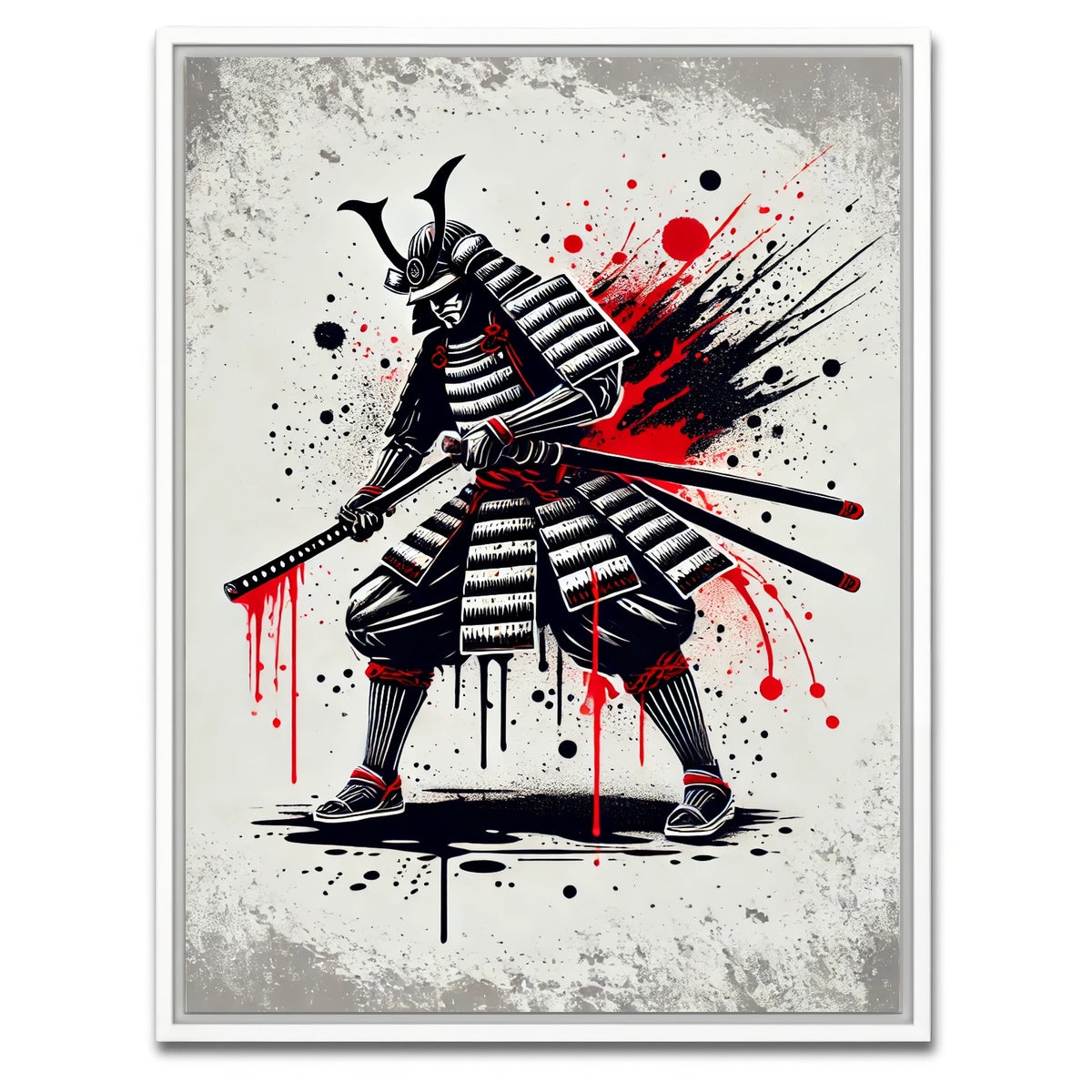 AUTO-MOCKUP WHITE | Samurai Seppuku | 1 Piece | White Framed Canvas | group=3x4