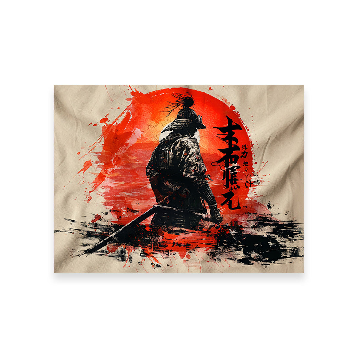 Samurai & Sun Wall Art