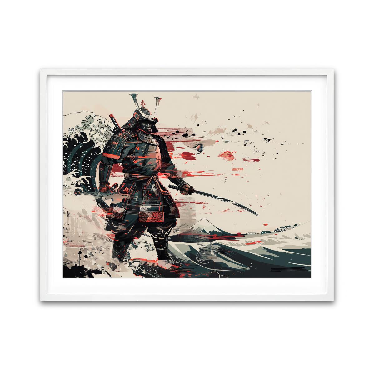 Framed Print 4x3 White