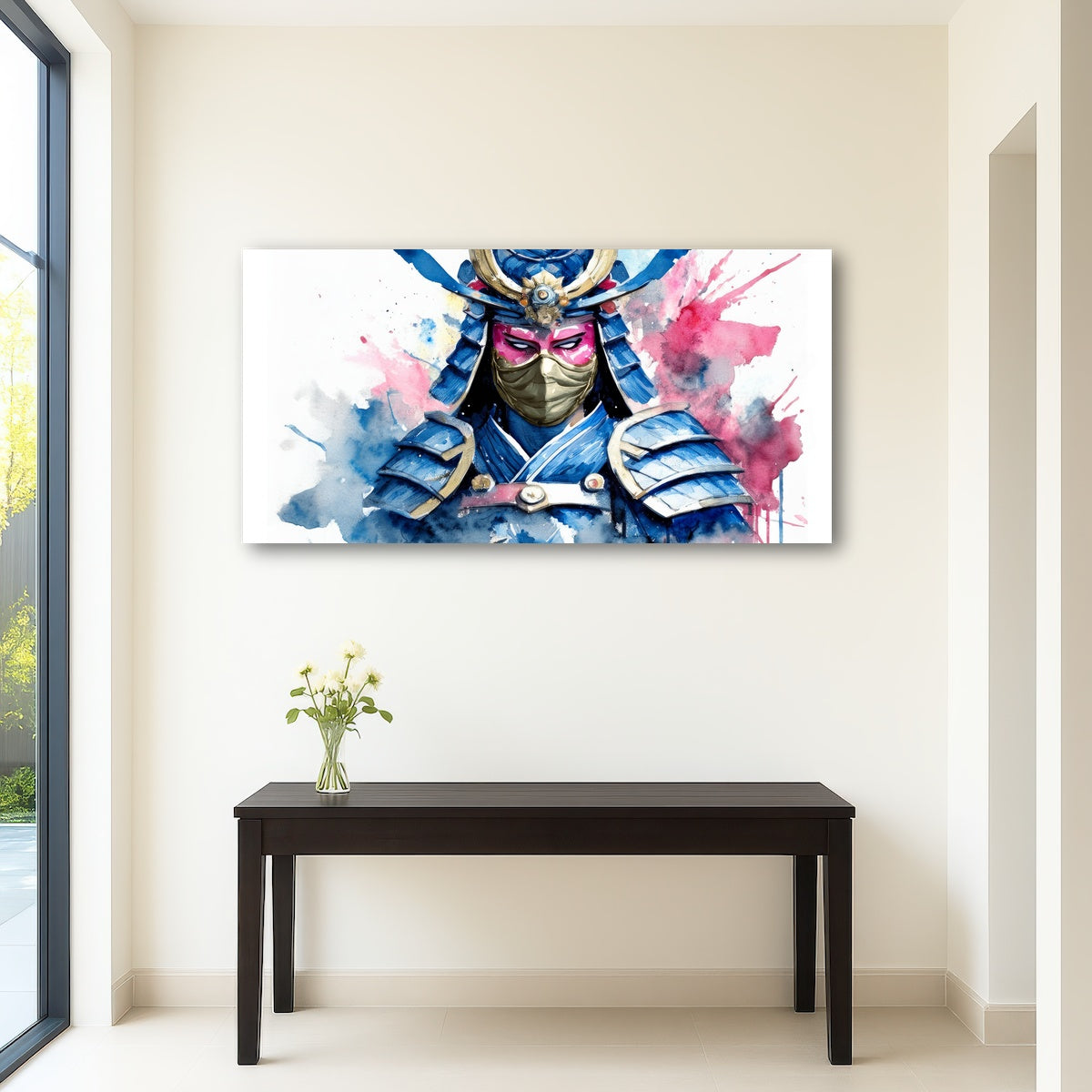 AUTO-MOCKUP ROOM | Samurai Watercolor Masked