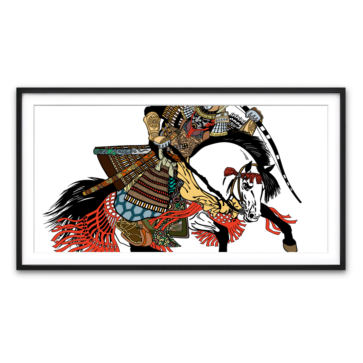 Framed Print 2x1 Black