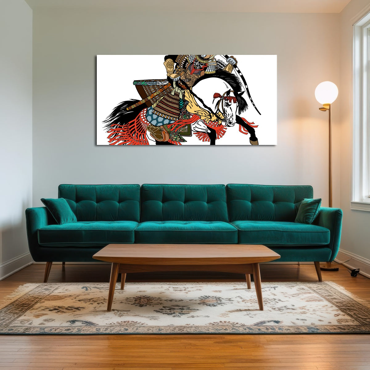 AUTO-MOCKUP ROOM | Samurai archer wearing war mask