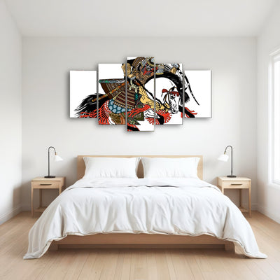 AUTO-MOCKUP ROOM | Samurai archer wearing war mask