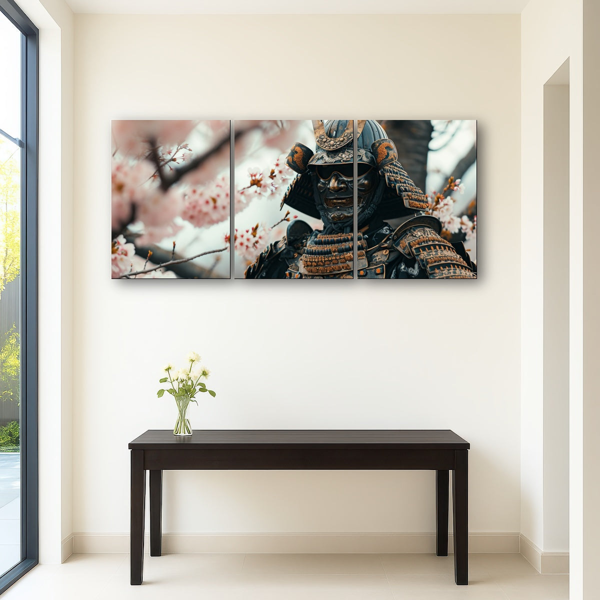 AUTO-MOCKUP ROOM | Samurai armor with cherry blossoms