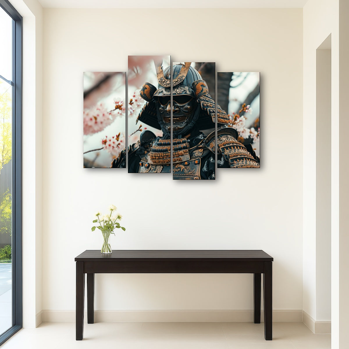 AUTO-MOCKUP ROOM | Samurai armor with cherry blossoms