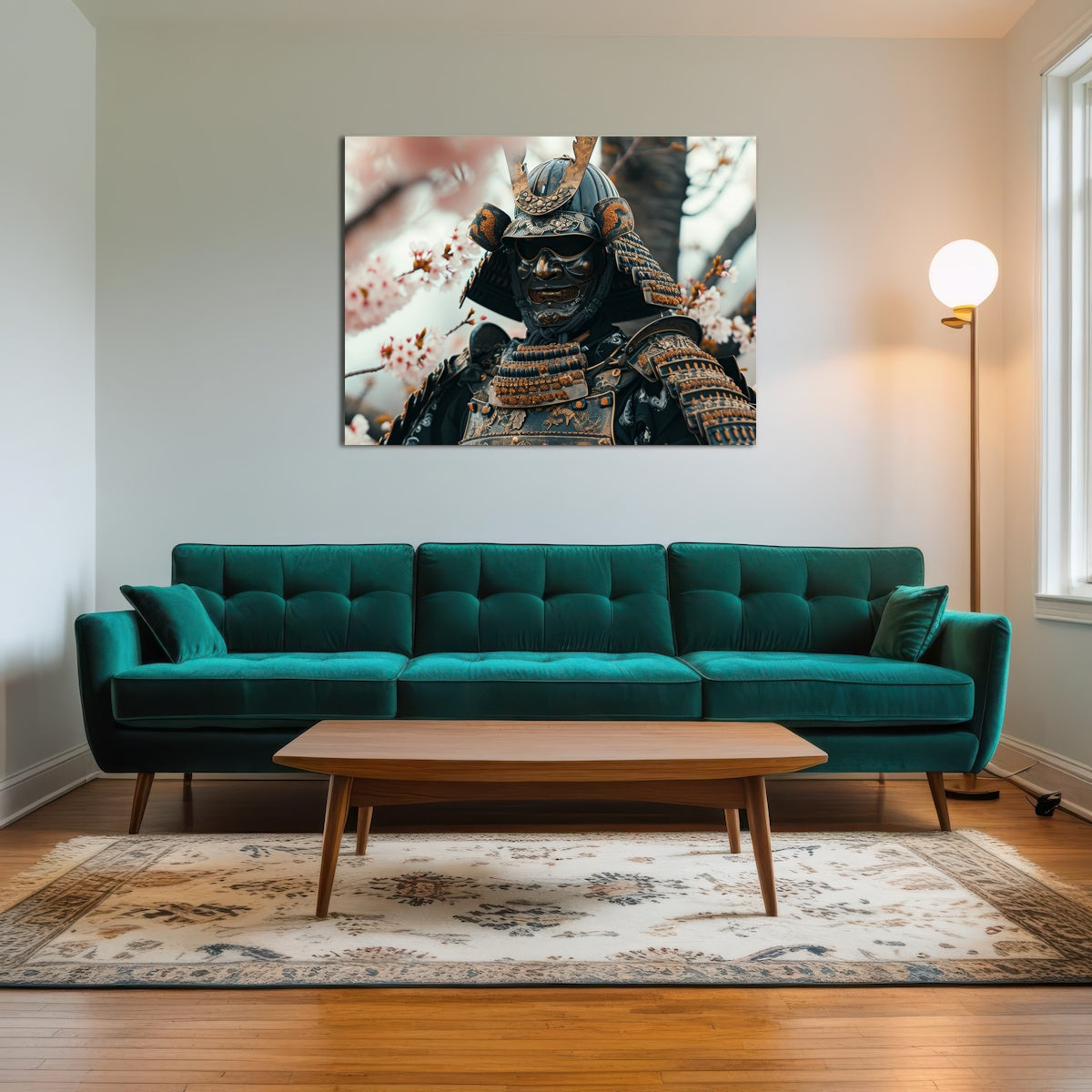 AUTO-MOCKUP ROOM | Samurai armor with cherry blossoms