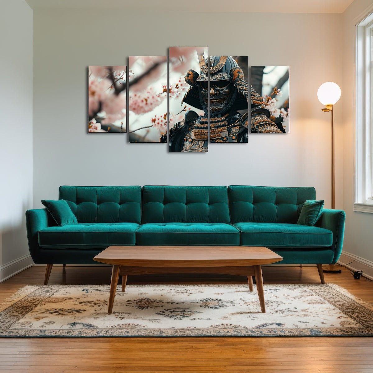 AUTO-MOCKUP ROOM | Samurai armor with cherry blossoms