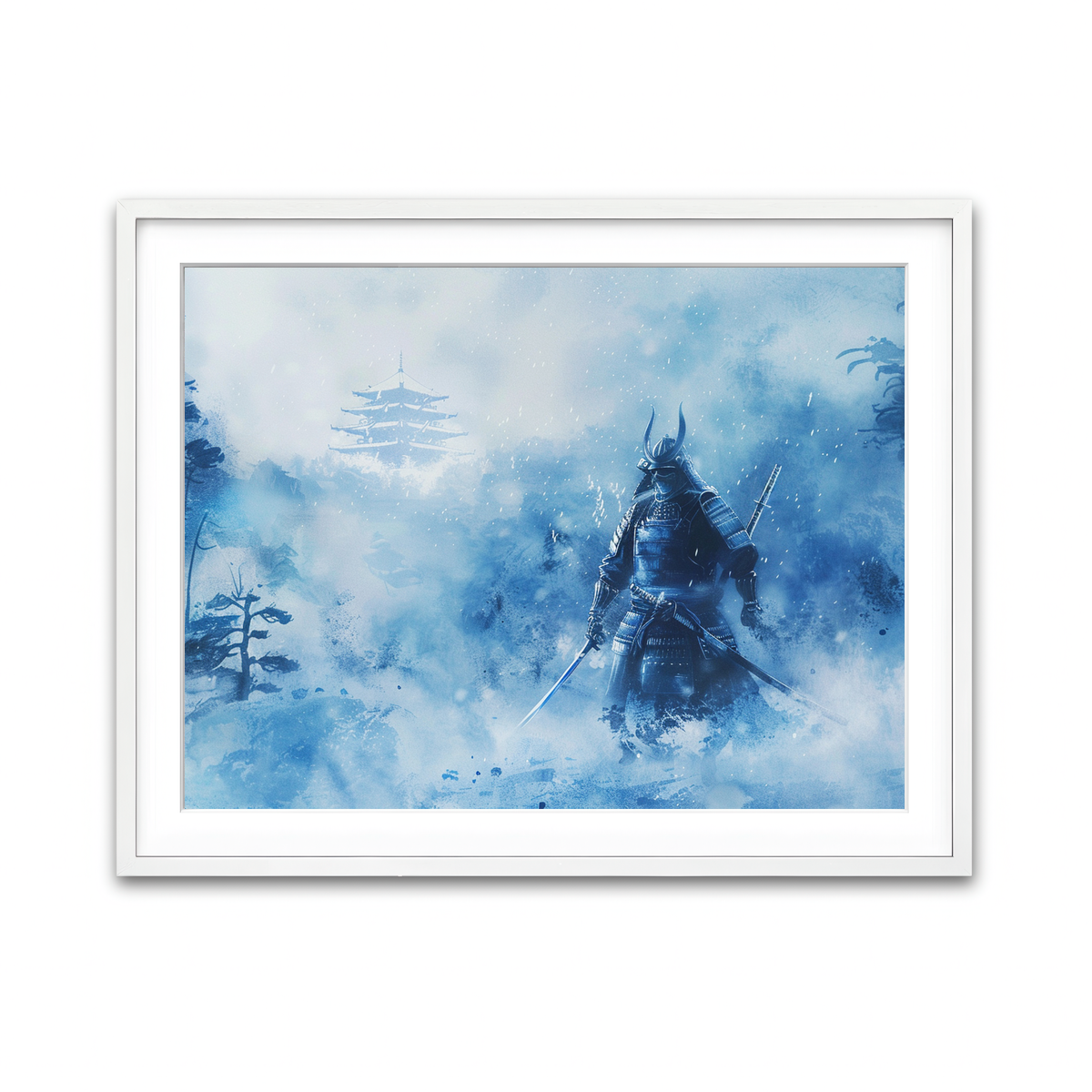 Framed Print 4x3 White