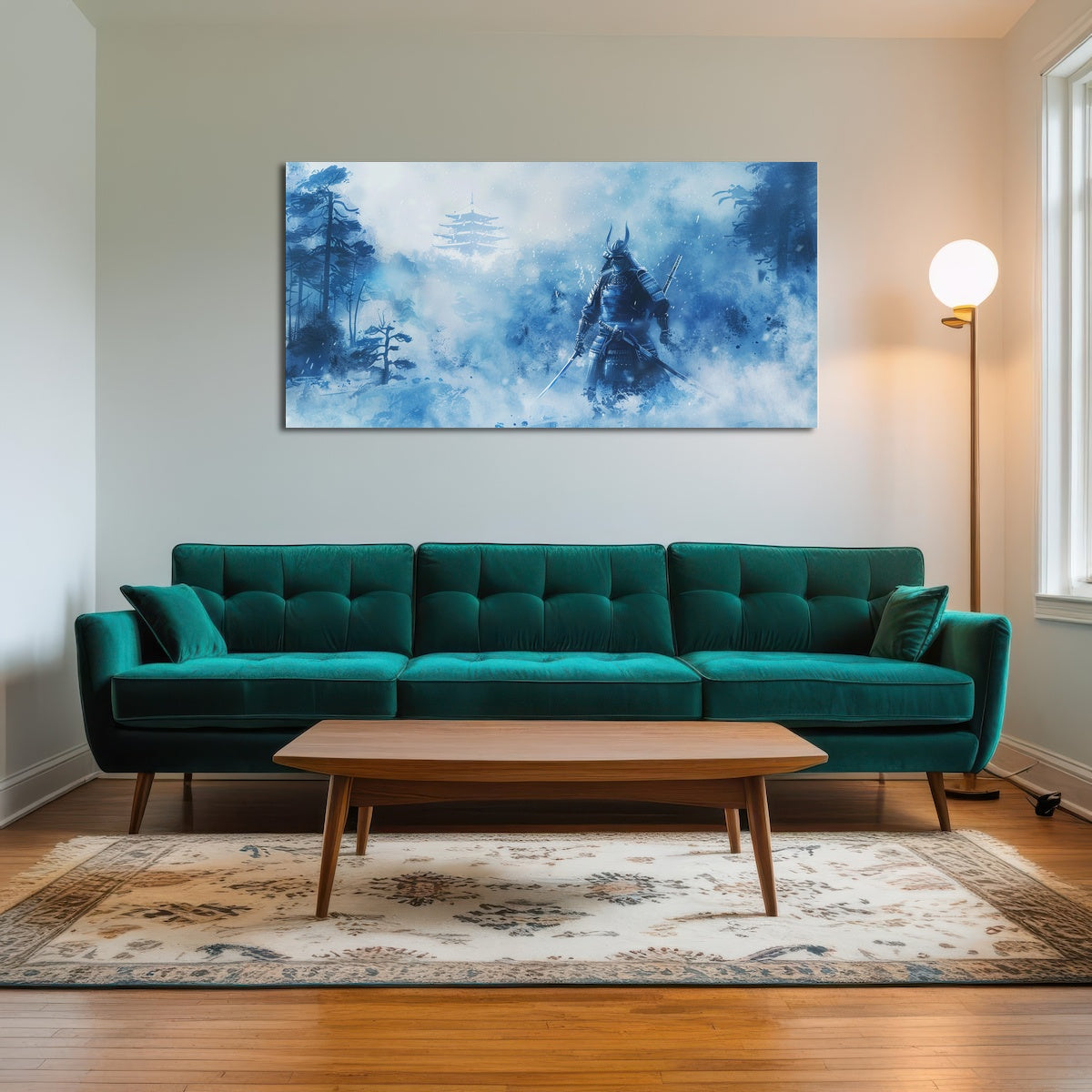 AUTO-MOCKUP ROOM | Samurai misty winter forest