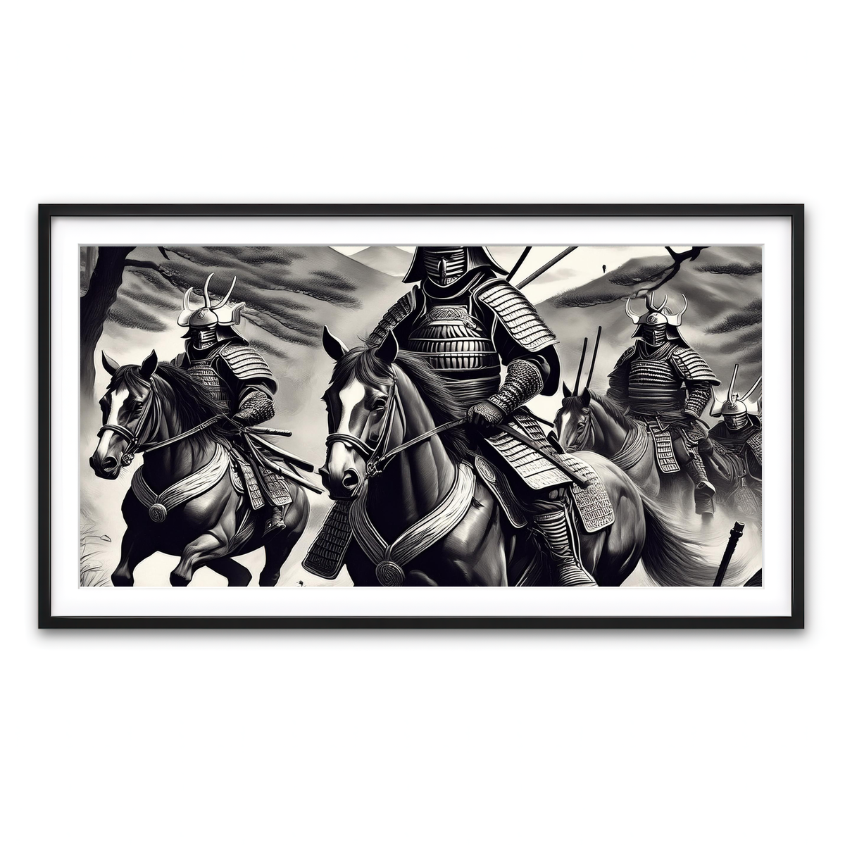 Framed Print 2x1 Black