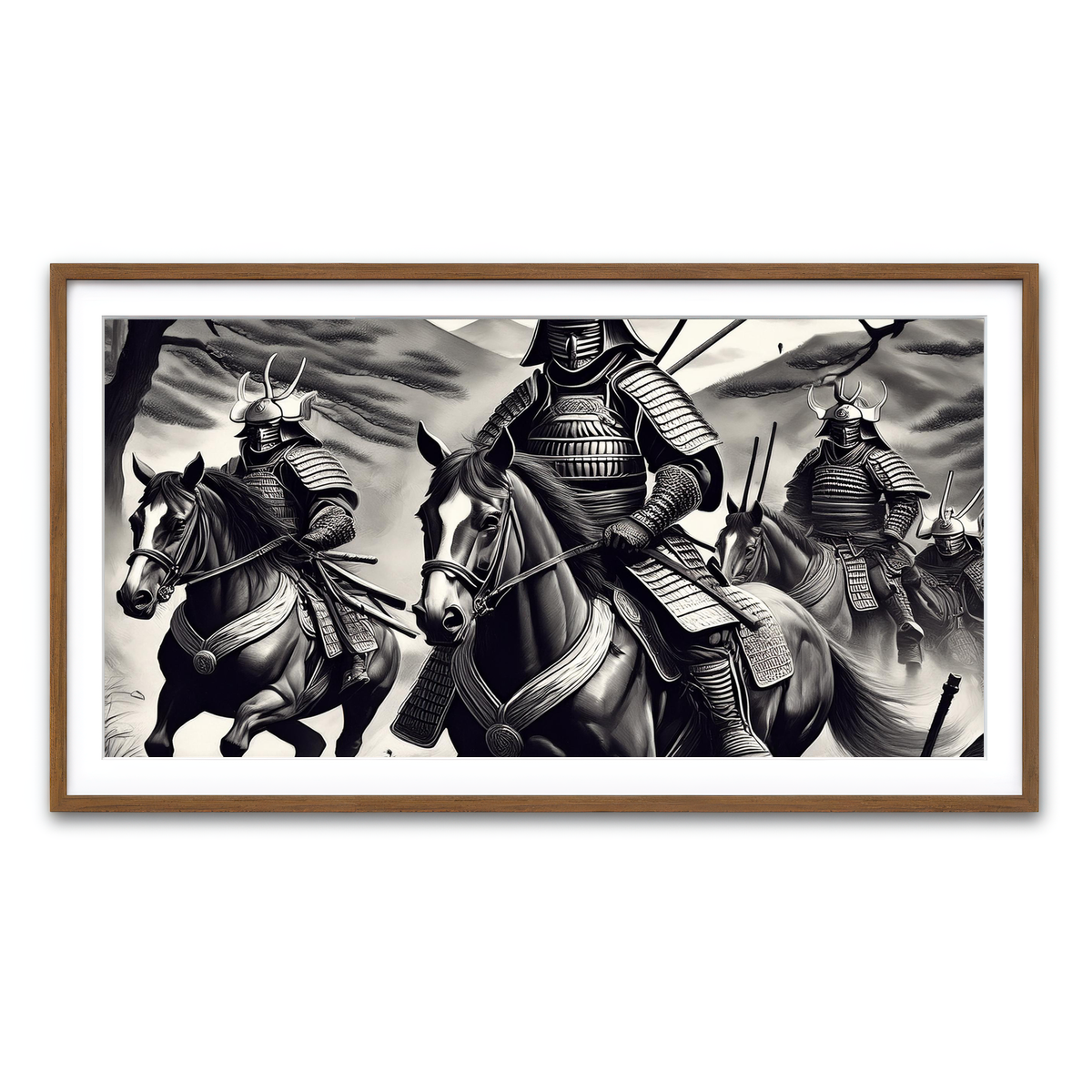 Framed Print 2x1 Walnut