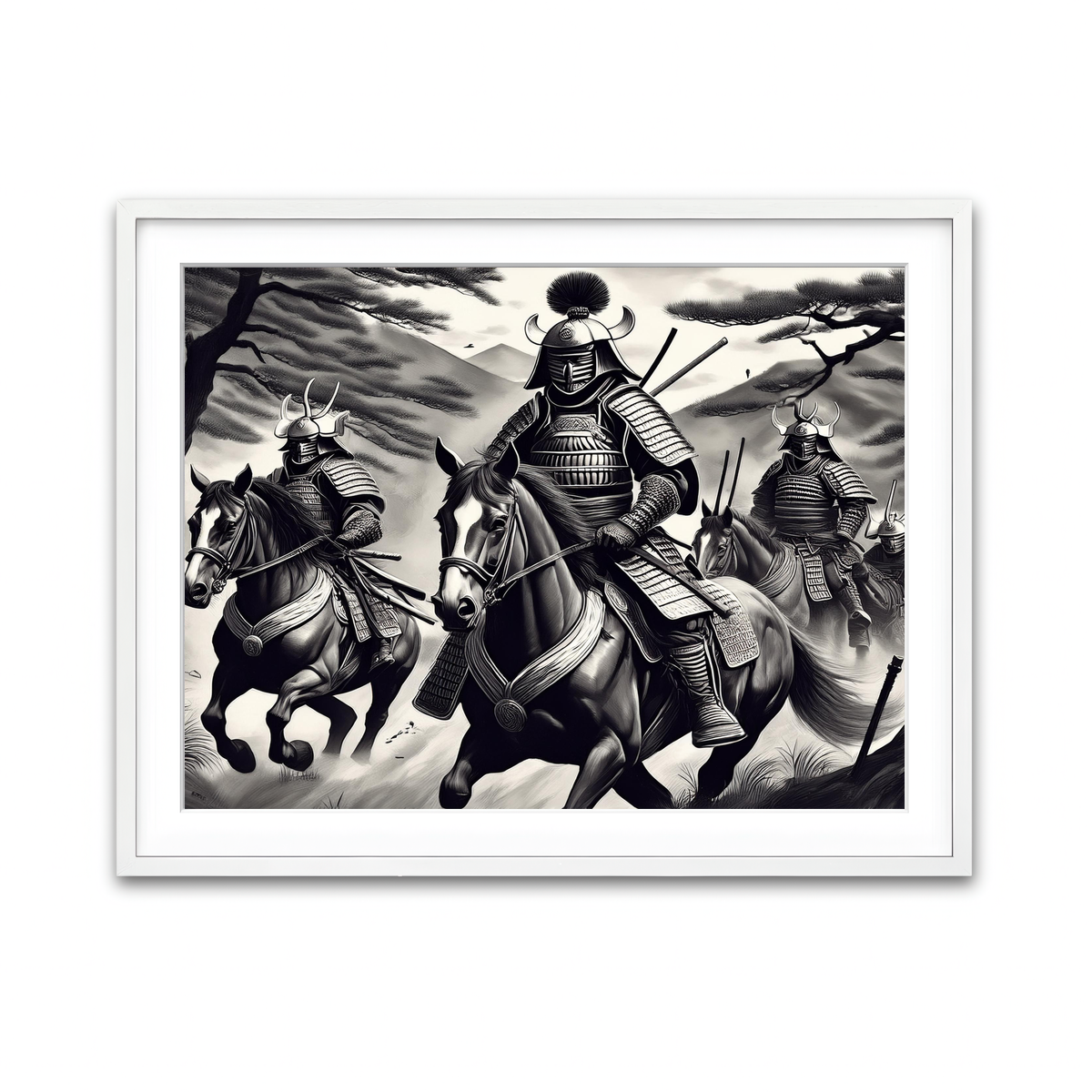 Framed Print 4x3 White