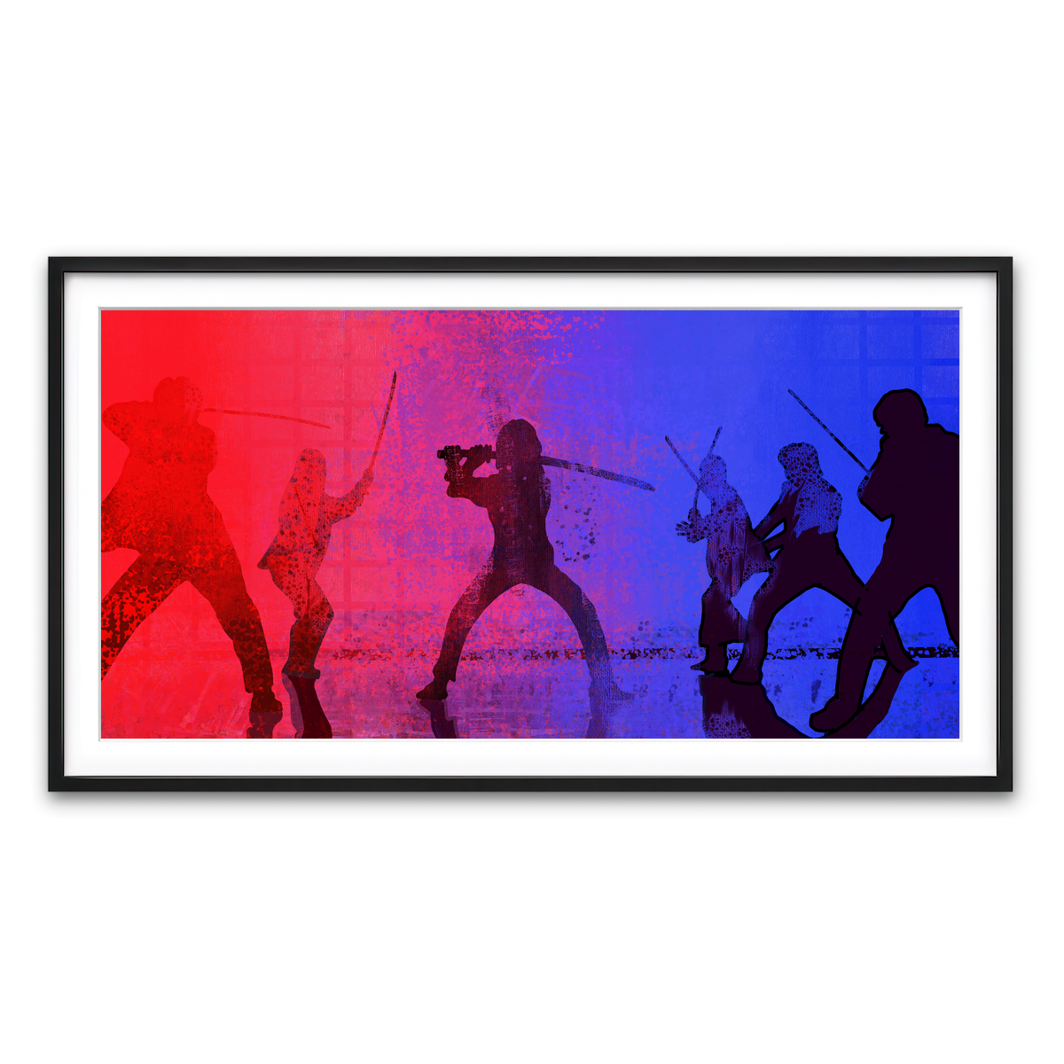 Framed Print 2x1 Black