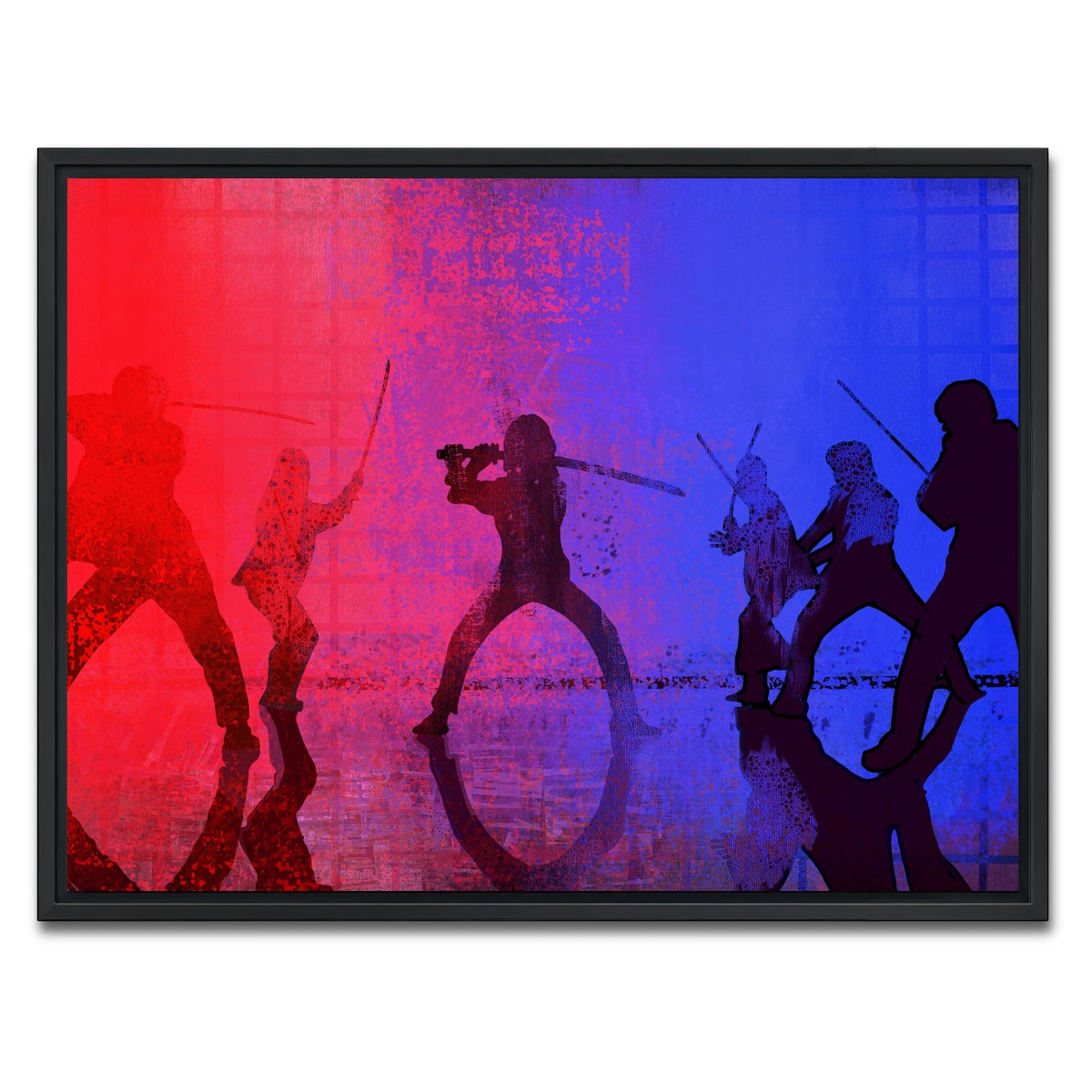 AUTO-MOCKUP WHITE | Samurai vs the Bride | 1 Piece | Black Framed Canvas | group=4x3