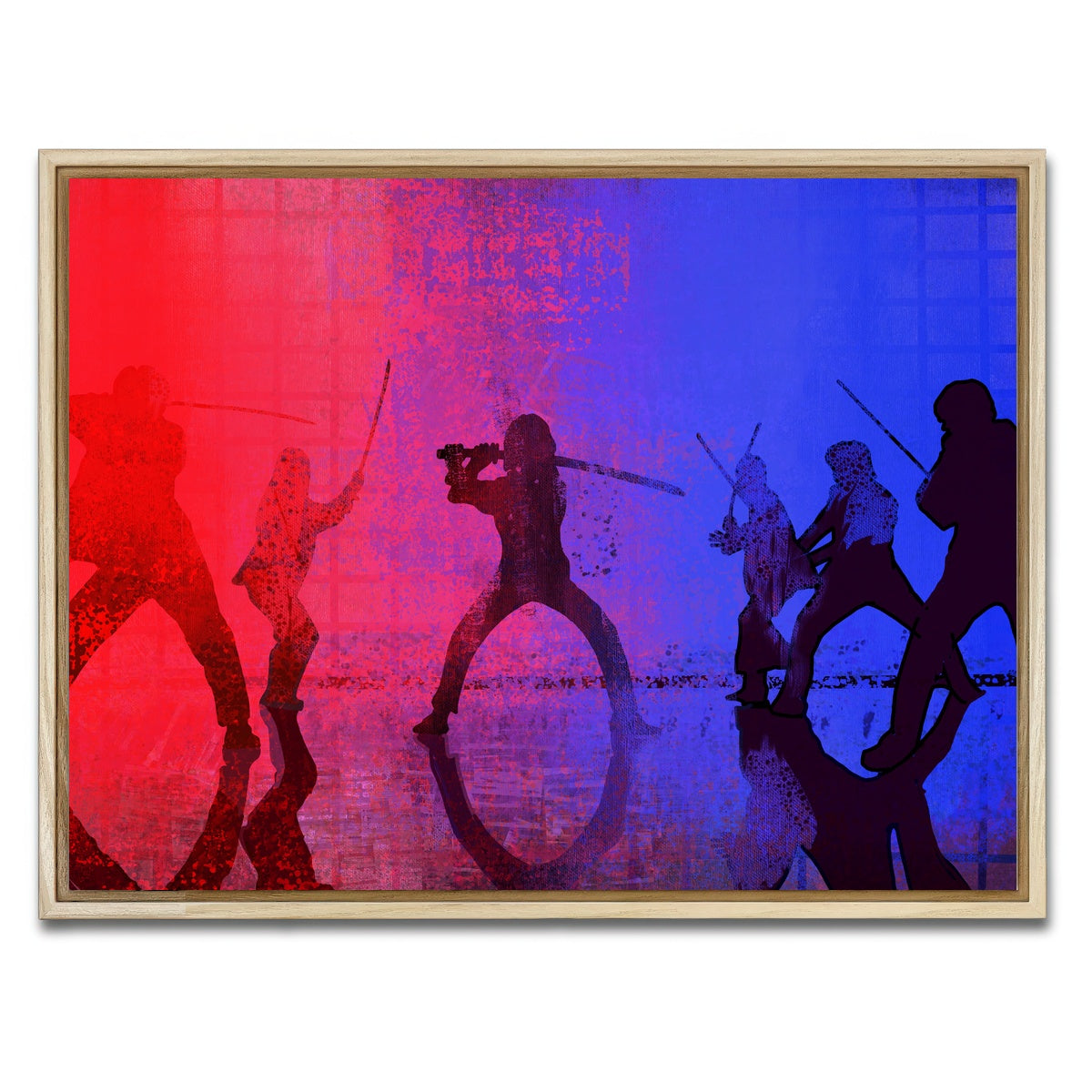 AUTO-MOCKUP WHITE | Samurai vs the Bride | 1 Piece | Natural Framed Canvas | group=4x3